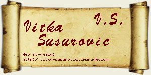 Vitka Susurović vizit kartica